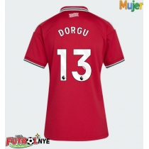 Camiseta Manchester United Patrick Dorgu #13 Primera Equipación para mujer 2026-27 manga corta